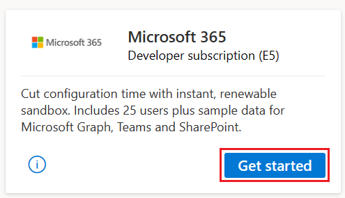 Плитка разработчика Microsoft 365