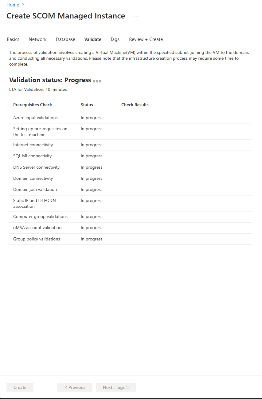 Skärmbild som visar fliken Verifiera.