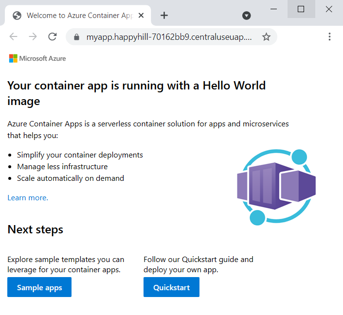 Din första Azure Container Apps-distribution.