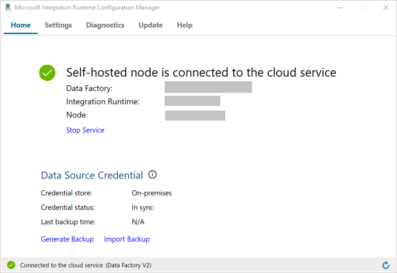 Node is connected (Noden är ansluten)