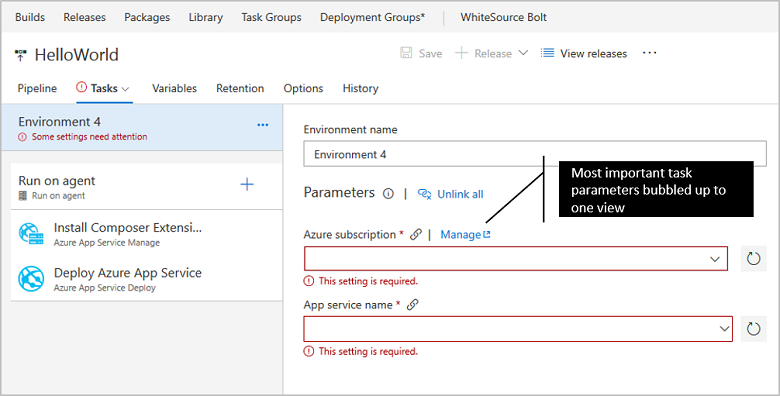 Deployment templates