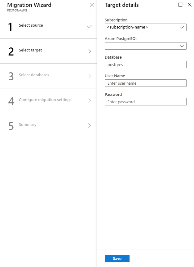 Skärmbild av målinformation.