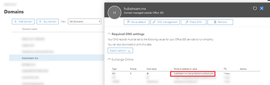 Example host name value.