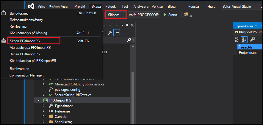 Visual Studio Build-alternativ