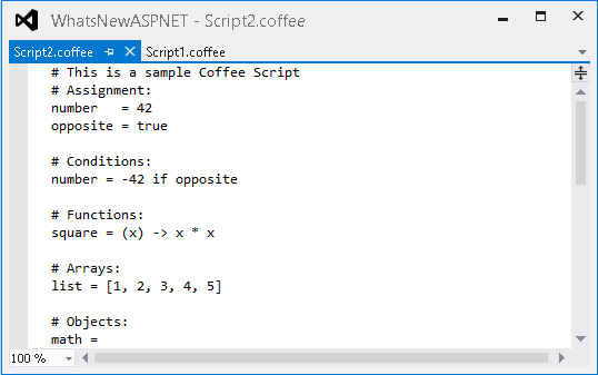 CoffeeScript dosyaları