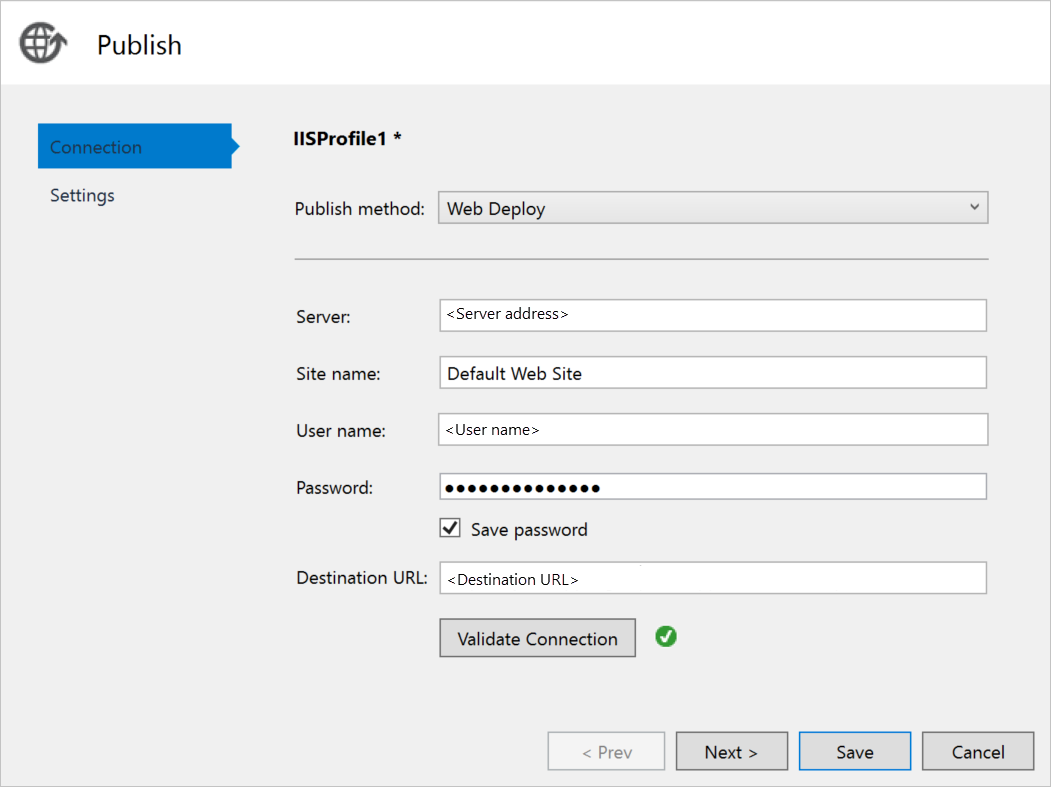 ASP.NET web uygulaması dağıtma - Web Dağıtımı'nın yapılandırılması