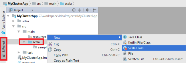 IntelliJ IDEA Select the main class.