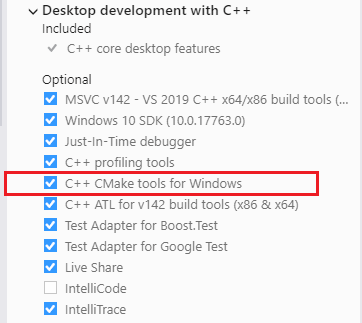 Visual Studio yükleyicisinin ekran görüntüsü.