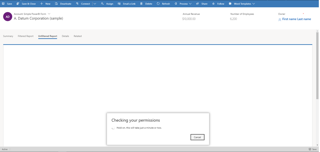 Power BI hizmetinde oturum açma.