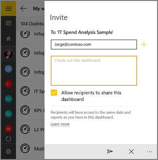 Screenshot of the Invite a colleague dialog box.