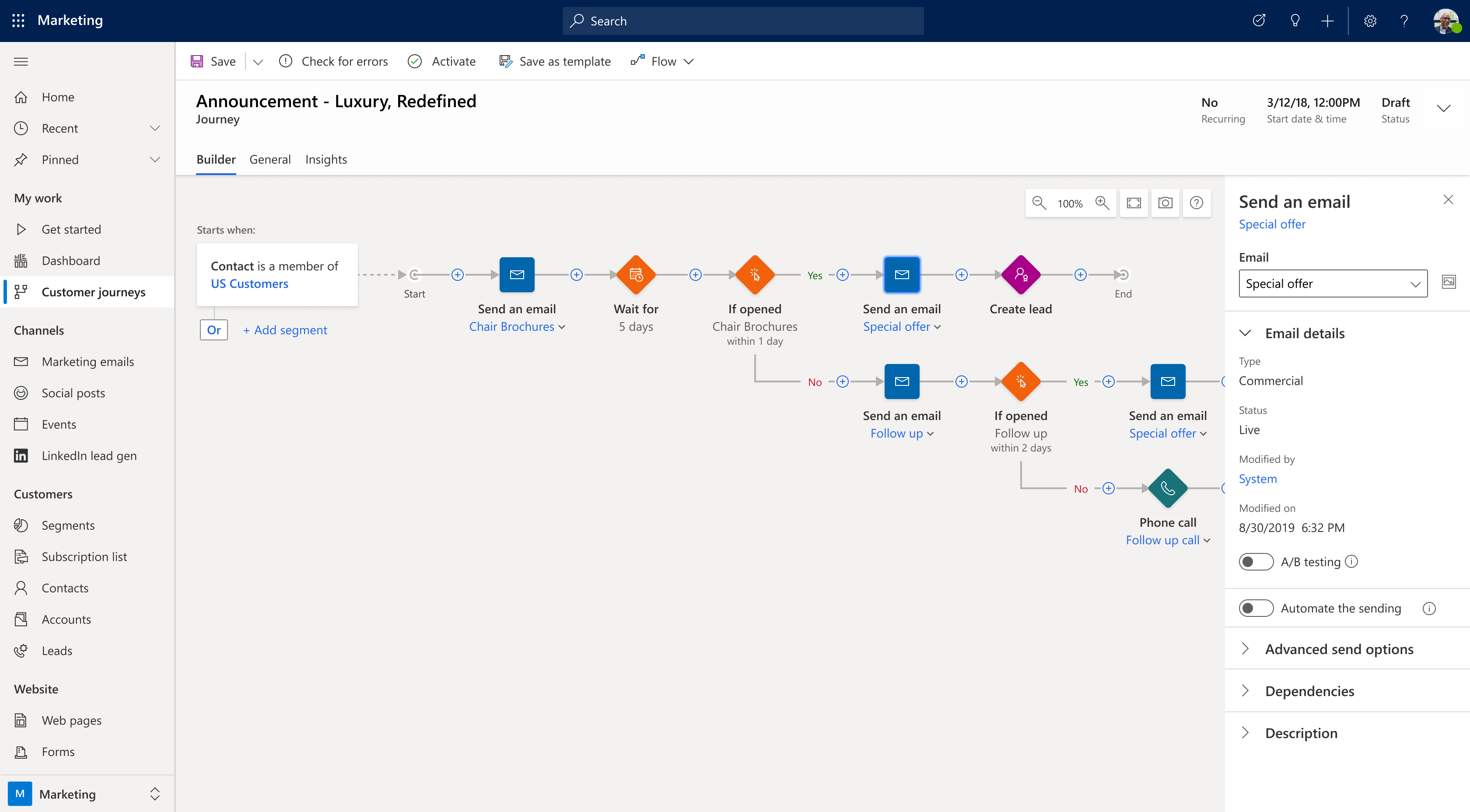 Improved customer journey experience