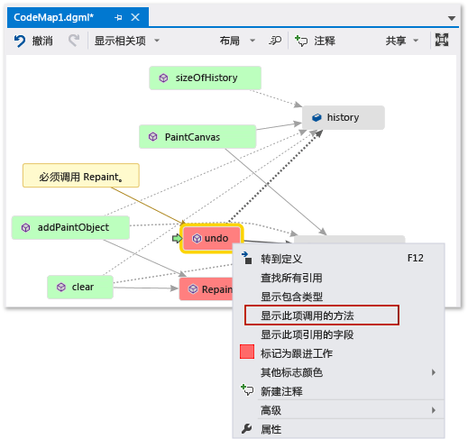 Code map - Update map with missing method call