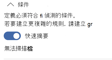 案例 3 的比對摘要原則條件。