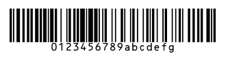 Code 128 的螢幕擷取畫面。