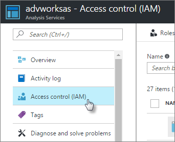 Azure 入口網站中的訪問控制