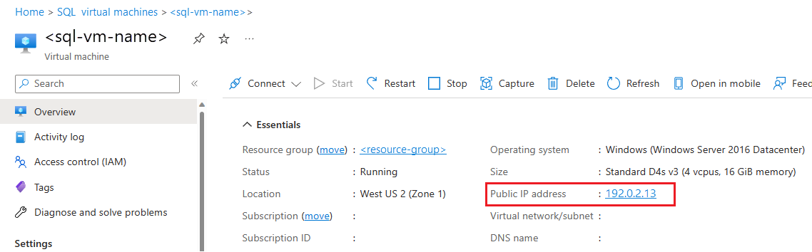 公用 IP 位址