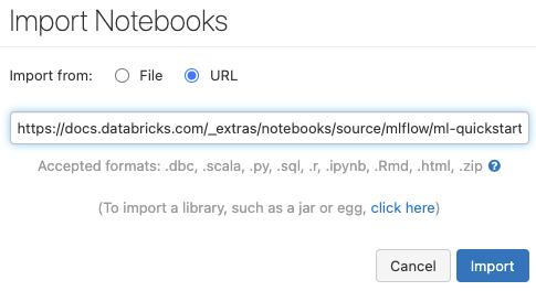 從 URL 匯入 Notebook