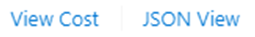 檢視成本 JSON 檢視按鈕的螢幕擷取畫面。