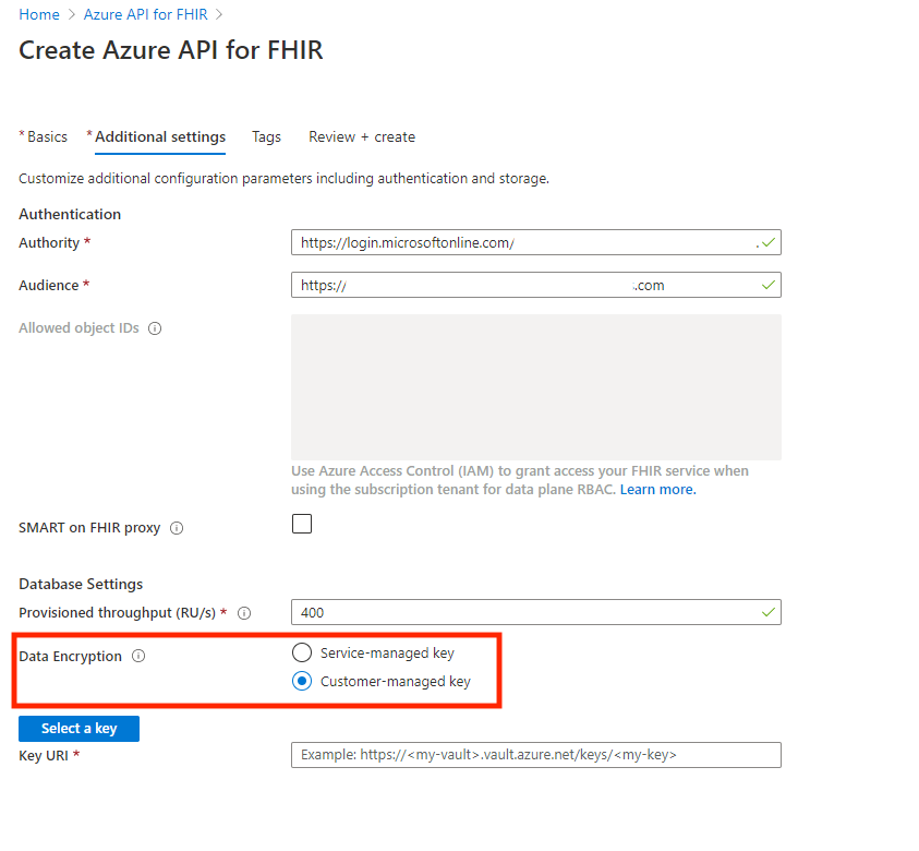 建立 Azure API for FHIR