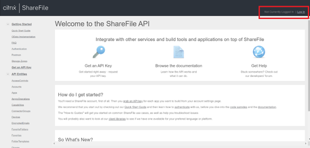 線上 Citrix ShareFile 登入。