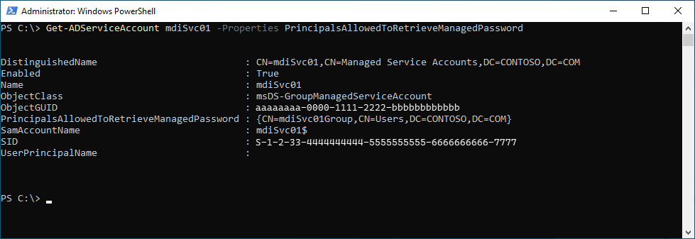 Powershell 結果。