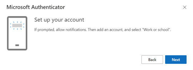 Microsoft Authenticator 螢幕擷取畫面。