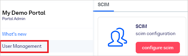 顯示 getAbstract SCIM 管理員的螢幕擷取畫面。