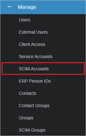 Infor CloudSuite SCIM 帳戶