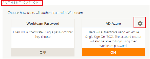 顯示 Workteam azure 的螢幕擷取畫面。