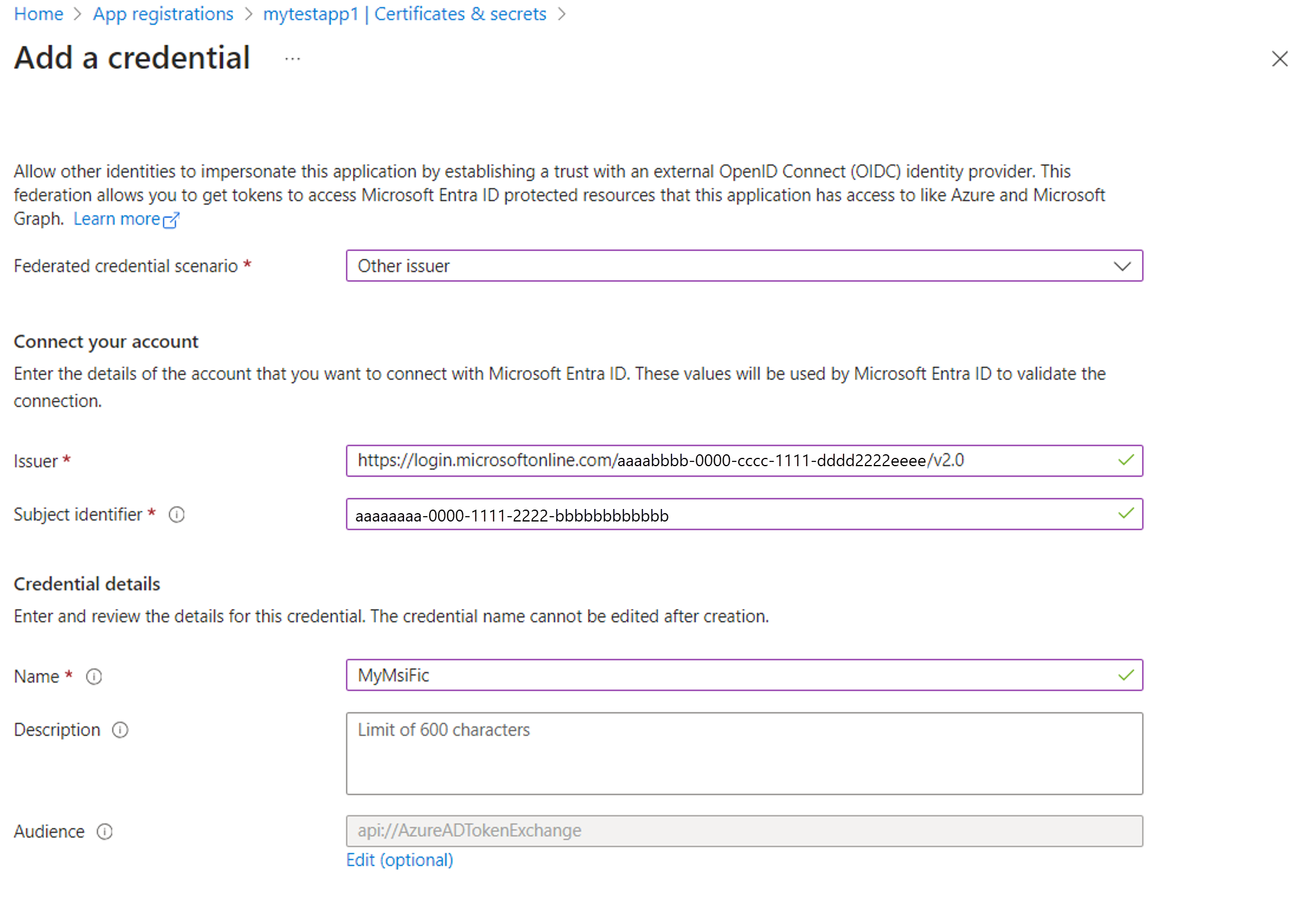 Microsoft Entra 系統管理中心認證視窗的螢幕快照。