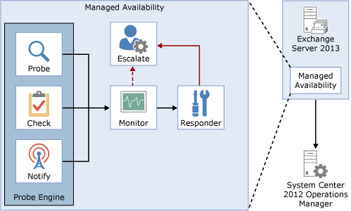 2013 年 Exchange Server 中的 Managed 可用性。