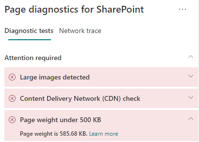 SharePoint 結果的要求。