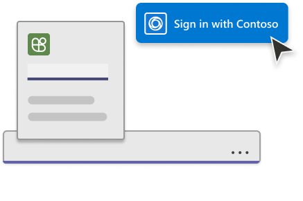 Authentication with third-party oAuth IdPs for messaging extension app.