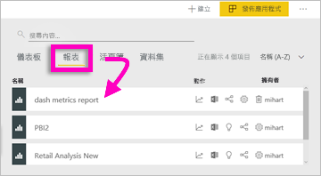 Screenshot showing Reports tab.