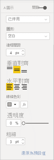 顯示格式化已停用按鈕圖示的螢幕擷取畫面。