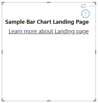 Power BI 視覺效果範例登陸頁面的螢幕擷取畫面。