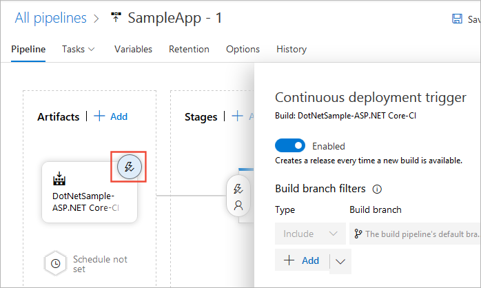 continuous deployment trigger