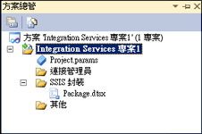 Integration Services 專案中的資料夾