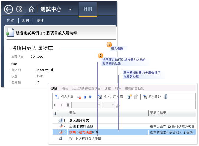 建立測試案例