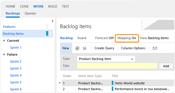 Toggle the mapping switch to enable or disable