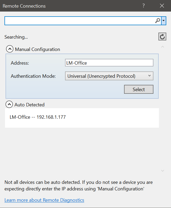 Universal authentication mode