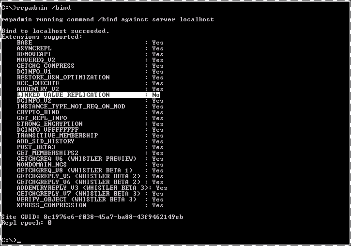 Repadmin /bind