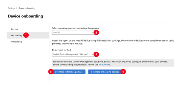 [Microsoft Intune 組態設定] 索引卷標的螢幕快照，其中已填入所有字段。