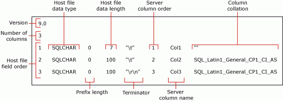 詳細說明 mytestskipcol 預設非 XML 格式檔案的圖表。