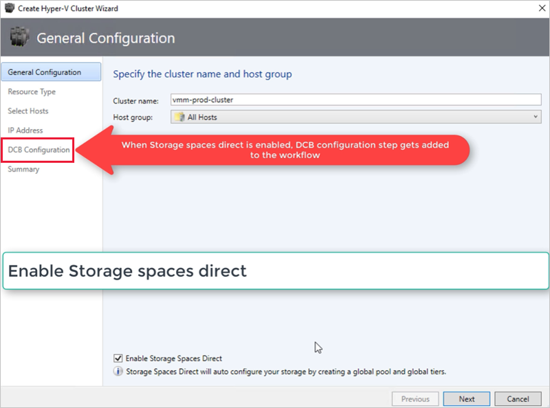 Hyper-V 叢集的螢幕快照。