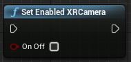 「設定已啟用的 XRCamera」函式的藍圖